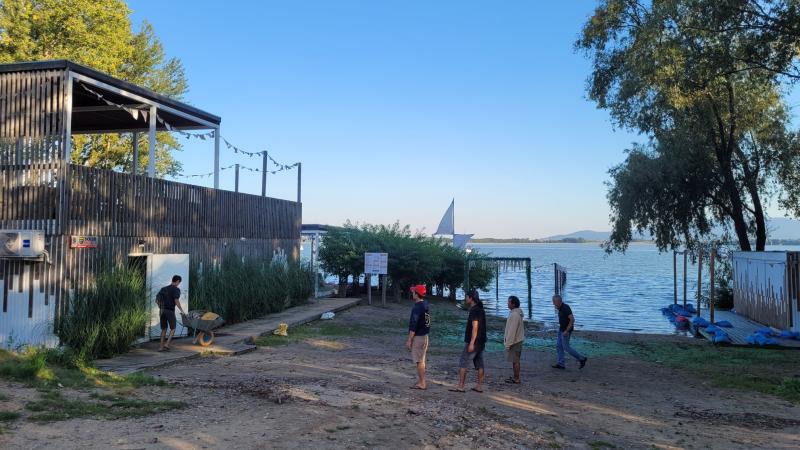 Ślęża View opadająca woda (powódź) 2024