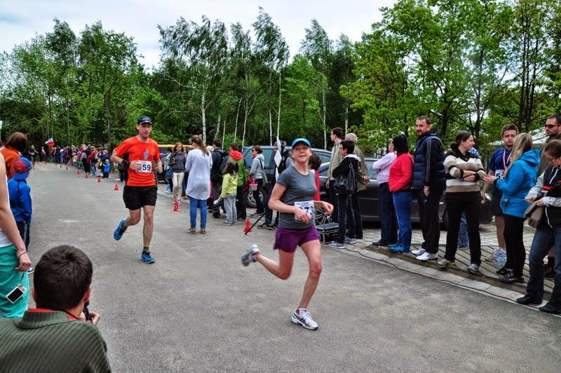 Bieg Mietkowski 2014  finishujący zawodnicy