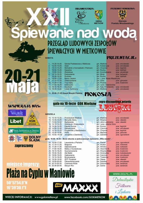 Śpiewanie nad wodą (XXII edycja) 2017