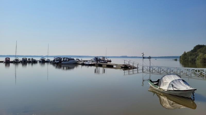 Plaża w Borzygniewie stan wody 18 września (powódź) 2024