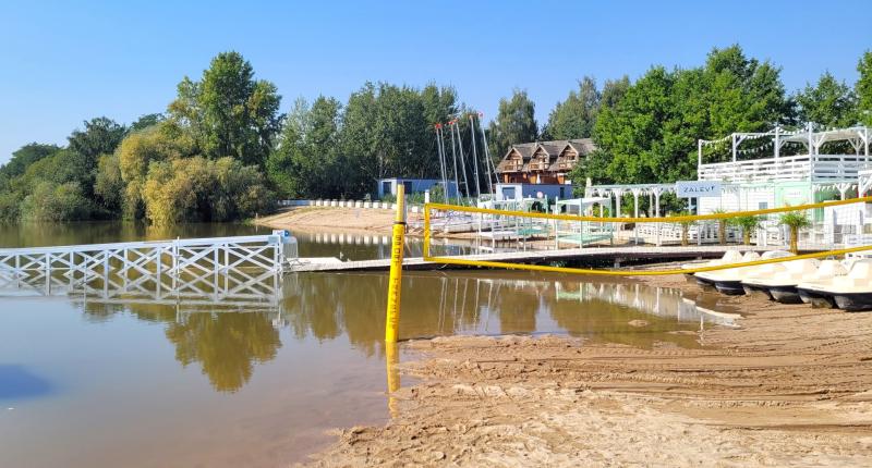 Pomost w Borzygniewie (powódź) 2024