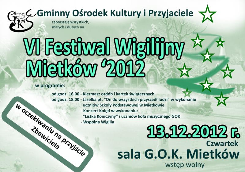 Festiwal wigilijny 2012