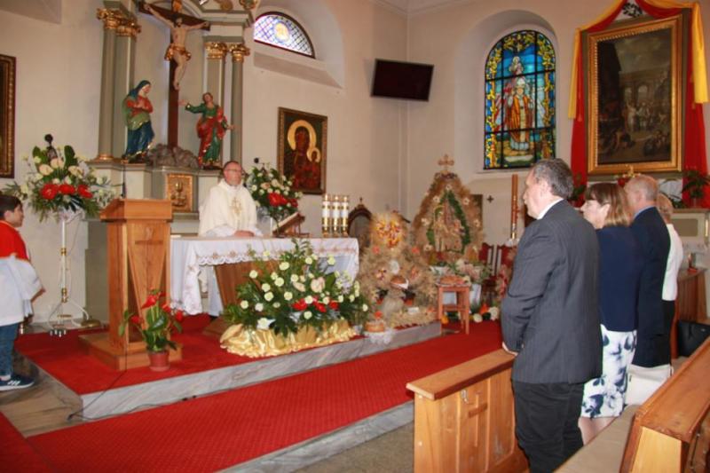 Dożynki gminne w Mietkowie 2022 msza dożynkowa