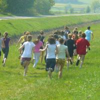 Otwarte biegi przełajowe nad Zalewem Mietkowskim 2011 bieg