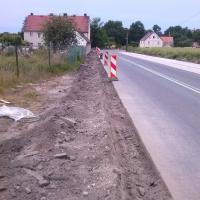 Budowa chodnika w Milinie 2014