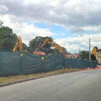 Skrzyżowanie (dawny młyn) w Mietkowie 2023