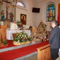 Dożynki gminne w Mietkowie 2022 msza dożynkowa