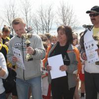 Biegi przełajowe nad Zalewem Mietkowskim 2012 dekoracja OPEN